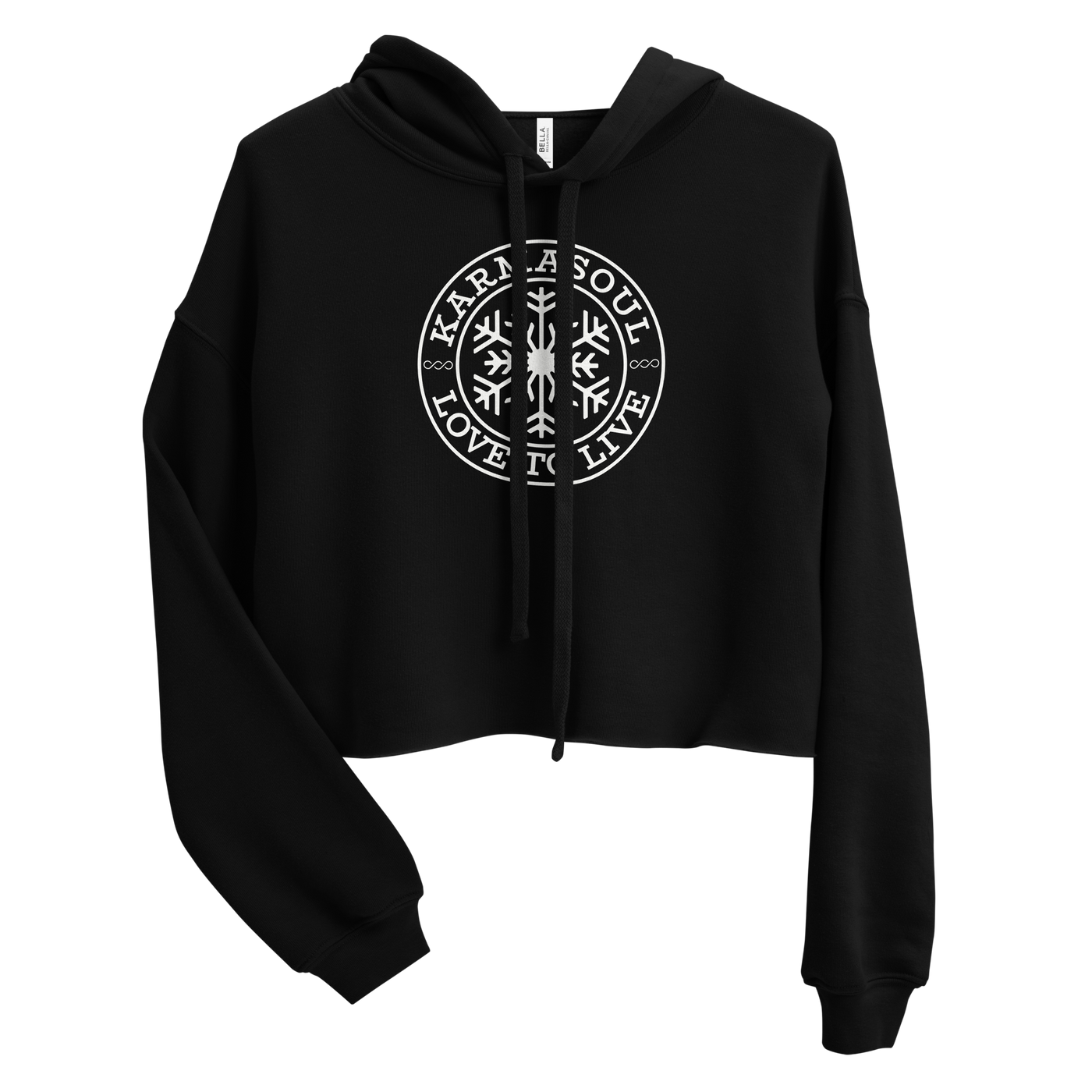 Snowflake Women's Cropped Hoodie – karmasoul Snowflake Women's Cropped Hoodie – karmasoul