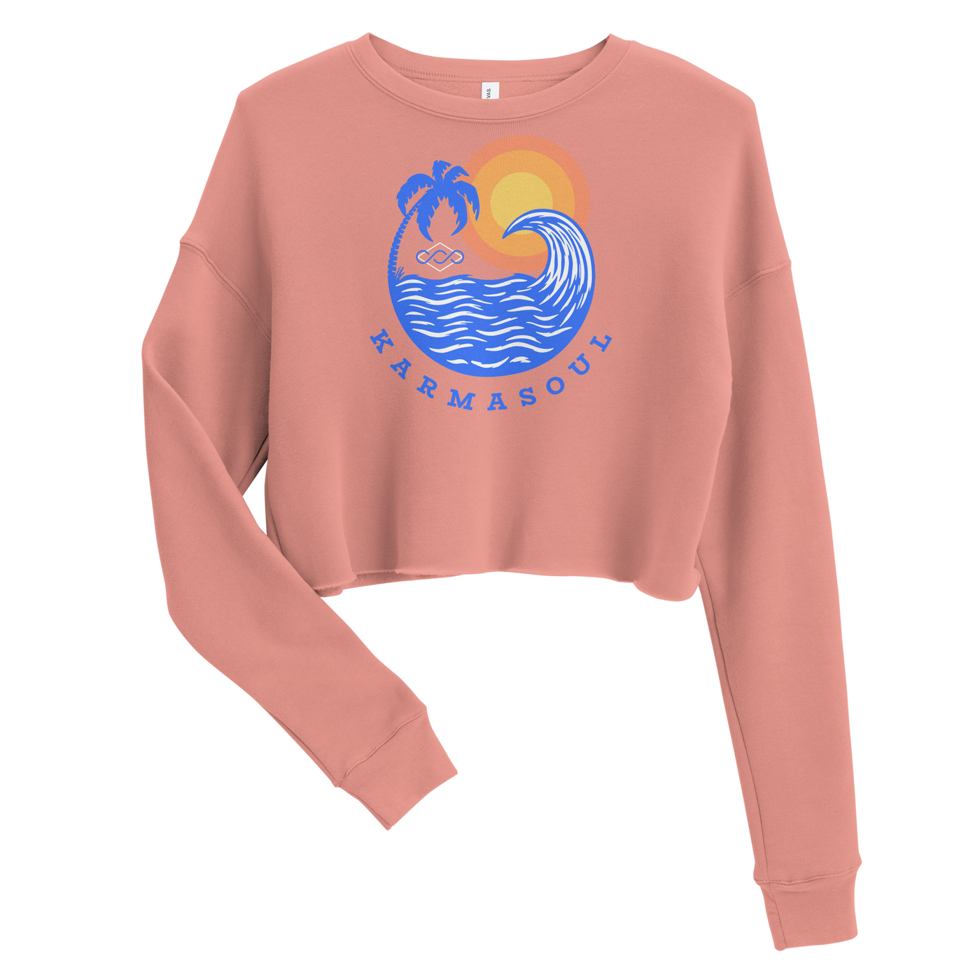 Sunset Wave Women's Cropped Sweatshirt