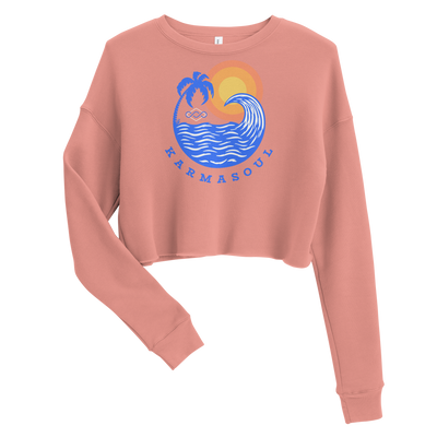 Sunset Wave Women's Cropped Sweatshirt